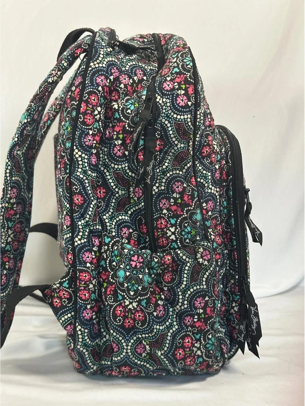 Vera Bradley- Disney Mickey and Minnie Mouse Medallion Patterned Campus Backpack